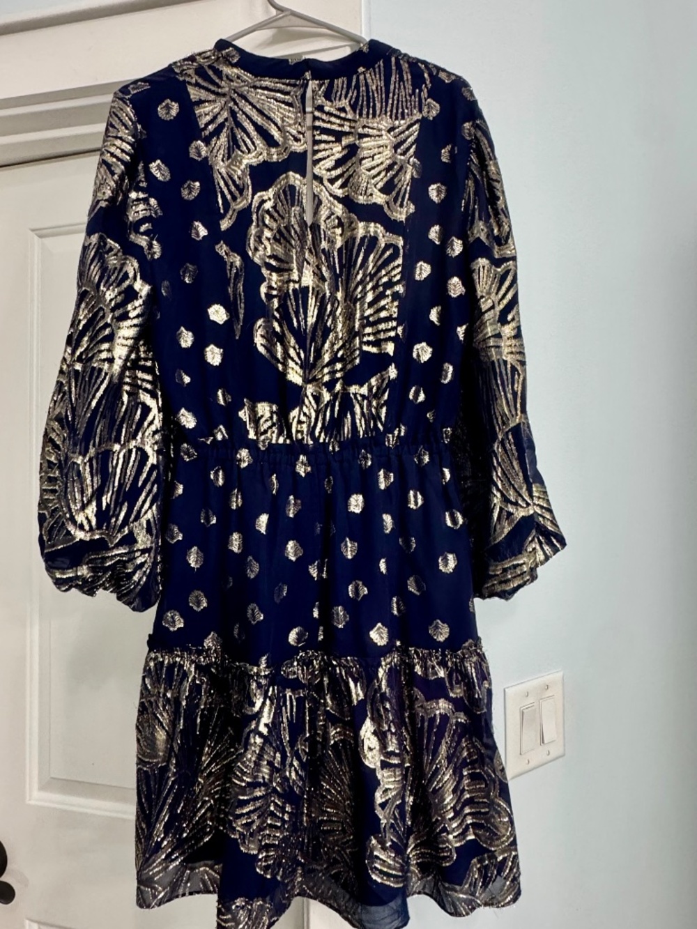 Lilly Pulitzer Joella Dress Navy/Gold - Picture 2 of 4